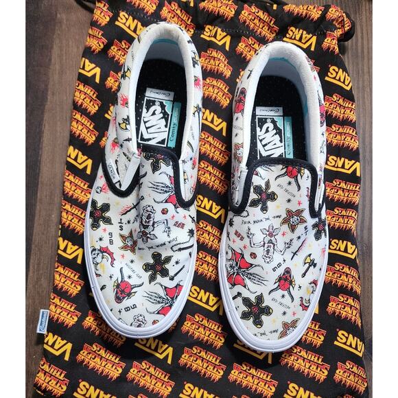 Vans Shoes - Vans Stranger Things Helfire Comfycush Slip-On Old Skool Shoes Size W9 M7.5